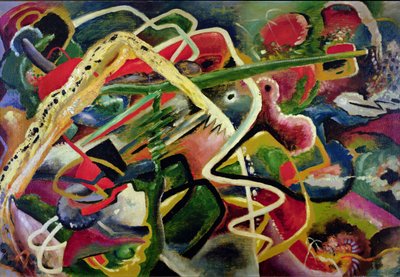 Furioso 9, 1917 circa (olio su tavola) da Rudolf Bauer