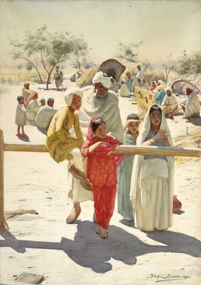 Uno Sguardo al Treno, India, 1892 da Rudolf Der G. Swoboda