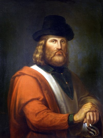Giuseppe Garibaldi dipinto da R.E. Hauser da Rudolf Eduard Hauser