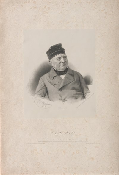 Friedrich Georg Wilhelm Vasily Yakovlevich von Struve 1793-1864, 1857 da Rudolf Hoffmann