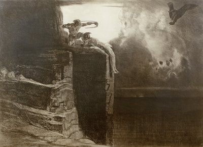La liberazione di Prometeo (acquaforte) da Rudolf Jettmar