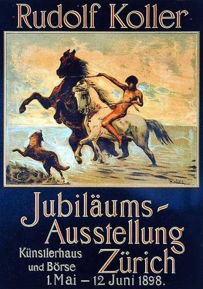 Riproduzione di un poster pubblicitario della 