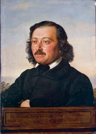 Ritratto di Berthold Auerbach da Rudolf Julius Benno Huebner