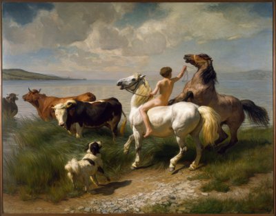 Laghetto per cavalli da Rudolf Koller