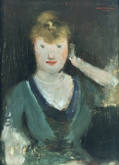 Ragazza da un caffè da Rudolf Kremlicka