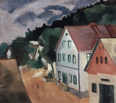 Strada in un villaggio da Rudolf Kremlicka