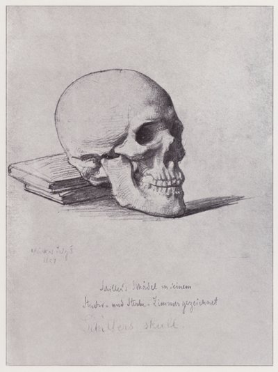Il teschio di Schiller da Rudolf Lehmann