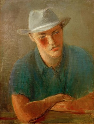 Ritratto di un uomo con cappello da Rudolf Levy
