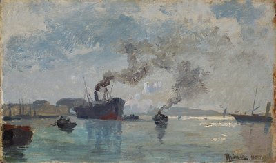 Navi nel porto da Rudolf Ribarz