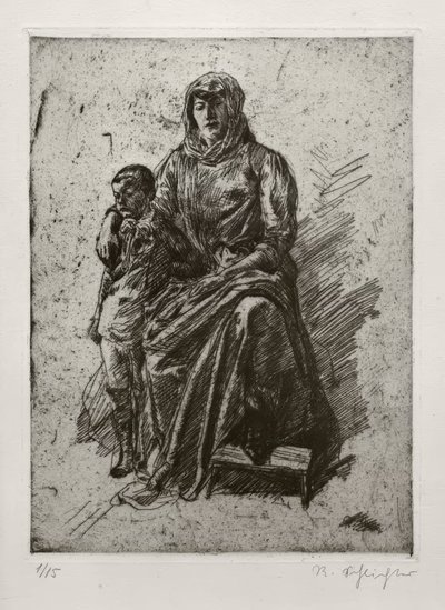 Mutter und Sohn von Rudolf Schlichter