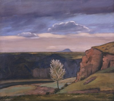 Vista da Žalov verso il Monte Říp da Rudolf Vejrych