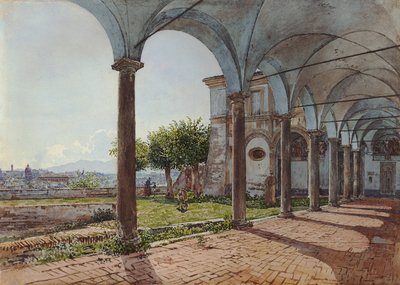 Vista su Roma dal monastero di Santa Onofrio da Rudolf von Alt