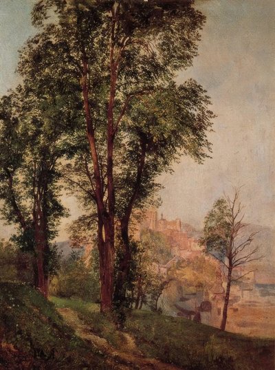 Vista dal Mönchsberg su Salisburgo da Rudolf von Alt