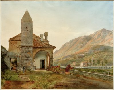 Il monastero francescano nella valle di Ombla presso Ragusa da Rudolf von Alt