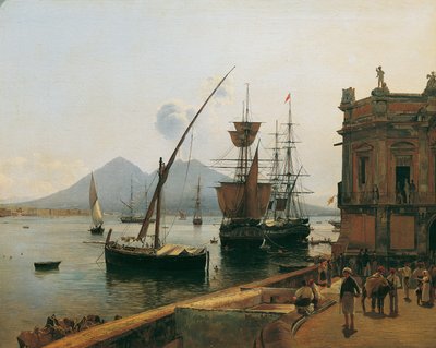 Il porto di Napoli con il Vesuvio da Rudolf von Alt