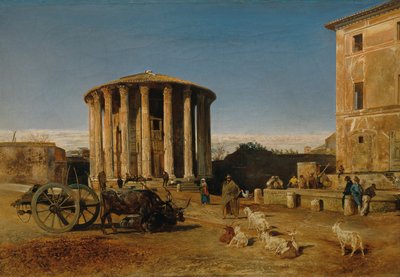 Il tempio di Vesta a Roma da Rudolf von Alt