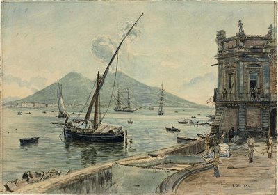 Napoli con il Vesuvio da Rudolf von Alt