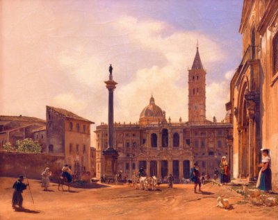 Piazza di S. Maria Maggiore a Roma da Rudolf von Alt
