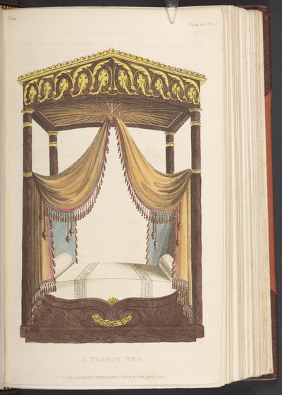 Un letto francese, da Ackermann