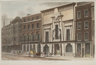 Vista del Museo Bullocks, meglio conosciuto come la Sala Egiziana, su Piccadilly, 1815 (acquatinta) da Rudolph Ackermann