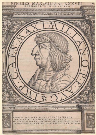 Imperatore del Sacro Romano Impero Massimiliano I da Rudolph Wyssenbach