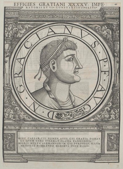 Imperatore romano Graziano da Rudolph Wyssenbach