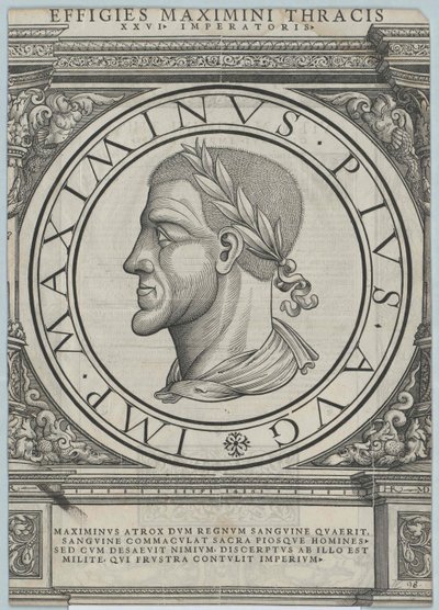 Imperatore romano Massimino Trace da Rudolph Wyssenbach