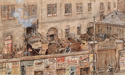La fonderia di ferro Kitschelt a Skodagasse a Vienna da Rudolf von Alt