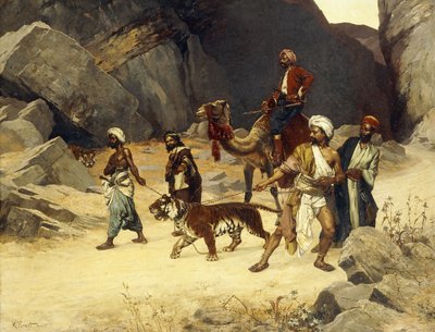 La caccia alla tigre, 1896 da Rudolphe Ernst
