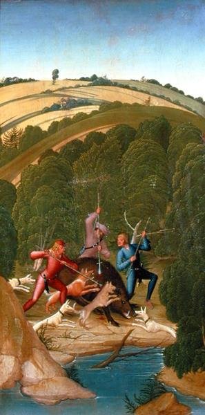 Scena dalla leggenda di San Leopoldo da Rueland the Younger Frueauf