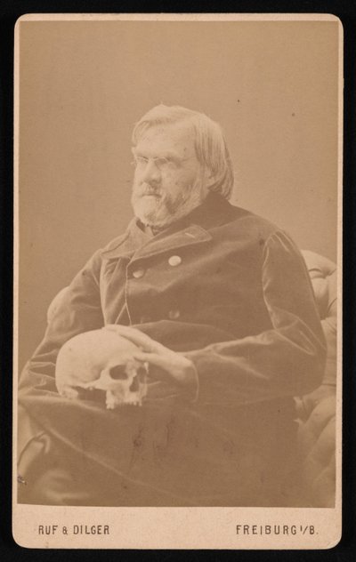 Ritratto di Alexander Ecker 1816-1887, circa anni 1870 da Ruf and Dilger