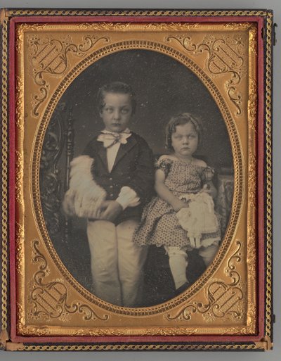 Ritratto senza titolo di un ragazzo e una ragazza, 1855 da Rufus Anson