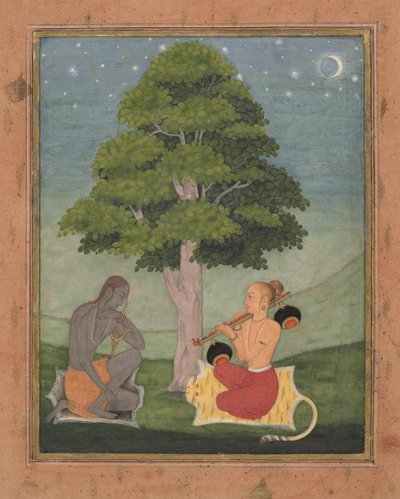 Kedar Ragini: Foglio da una serie ragamala Ghirlanda di Modi Musicali, ca. 1690-95 da Ruknuddin