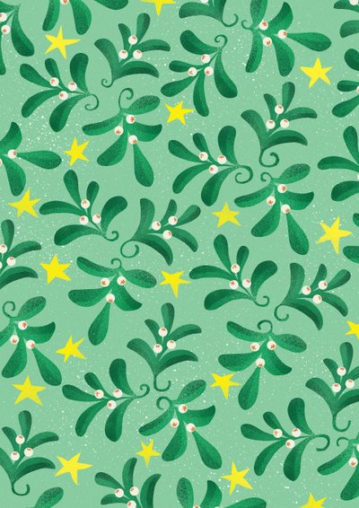Motivo natalizio verde, 2016 da Runa Anastasiya Rudaya