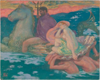 Poseidone e Anfitrite da Rupert Bunny