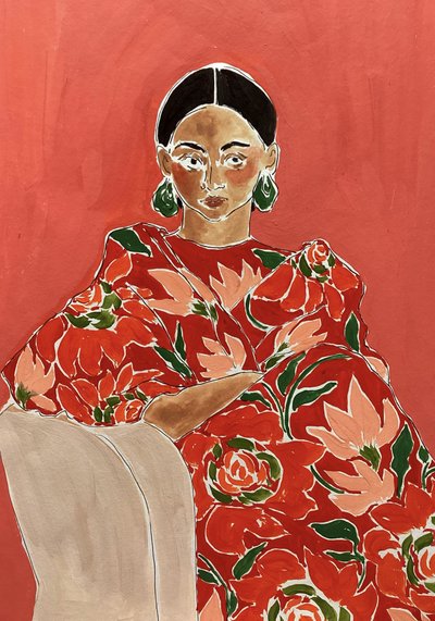Ritratto di moda vivace da Rushati Chowdhury