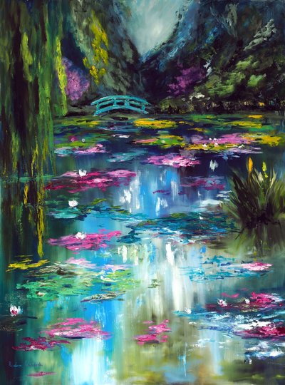 Giardino giapponese di Monet a Giverny da Ruslana Levandovska