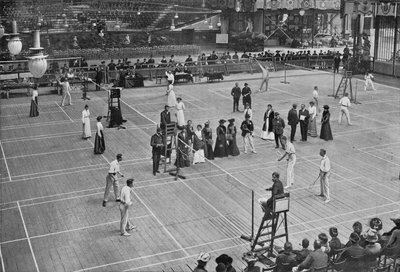 Un Torneo di Badminton al Crystal Palace, 1902-1903 da Russell and Sons