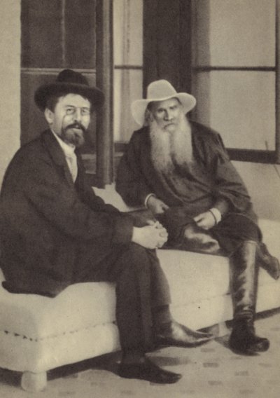 Anton Chekhov e Leo Tolstoy da Russian Photographer