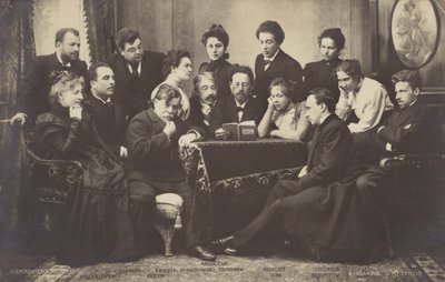 Anton Chekhov che legge ai membri del Teatro d
