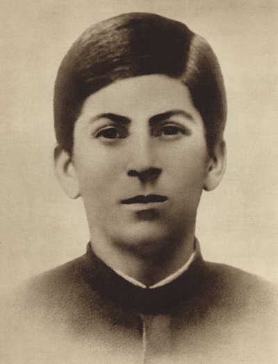 Joseph Stalin al momento della sua laurea alla scuola di teologia di Gori, Georgia, 1894 da Russian Photographer