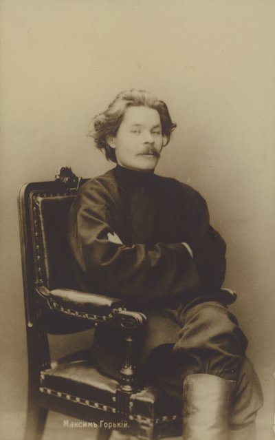 Maxim Gorky (1868-1936), scrittore e attivista politico russo da Russian Photographer