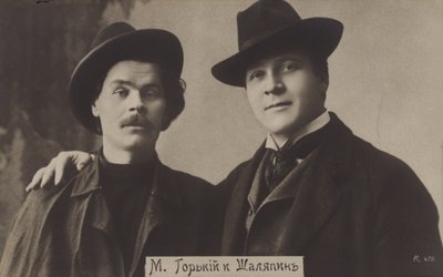 Maxim Gorky e Feodor Chaliapin da Russian Photographer