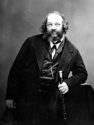 Ritratto di Michail Bakunin (1814-1876), rivoluzionario anarchico russo da Russian Photographer