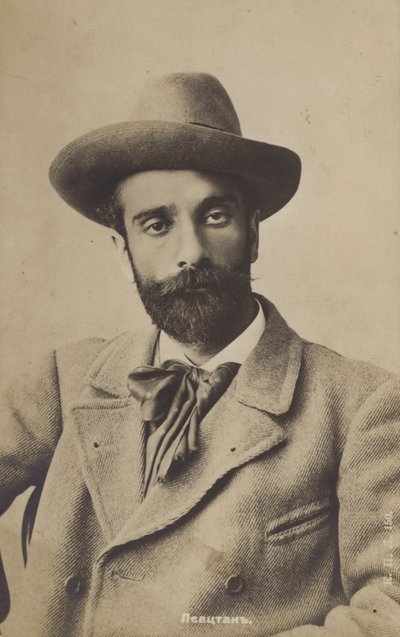 Il pittore russo Isaac Levitan, pittore ebreo lituano-russo, fine XIX secolo da Russian Photographer