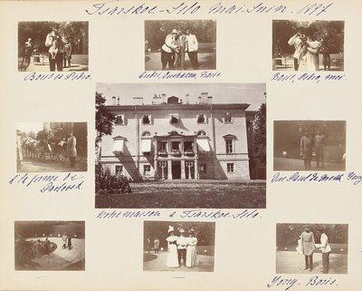 La famiglia imperiale russa, pagina da un album di fotografie, c.1897-99 da Russian Photographer
