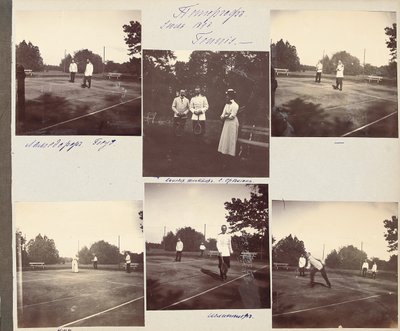 La famiglia imperiale russa, pagina da un album di fotografie, c.1897-99 da Russian Photographer