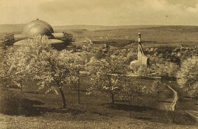 Vista del Goetheanum e della Casa del Riscaldamento da Russian Photographer