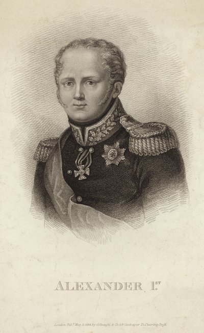 Alessandro I - Imperatore di Russia (1777-1825) da Russian School