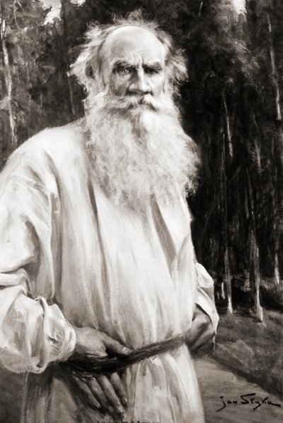 Conte Lev Tolstoj, dopo un dipinto di Jan Styka da Russian School